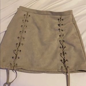 Lace up skirt